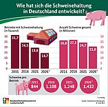 BZL-Statistik: Entwicklung der Schweinehaltung in Deutschland