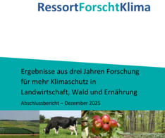 Titelseite des Abschlussberichts RessortForschtKlima