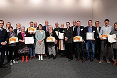 Ehrung der Gewinner und Gewinnerinnen des Bundeswettbewerbs Landwirtschaftliches Bauen. 